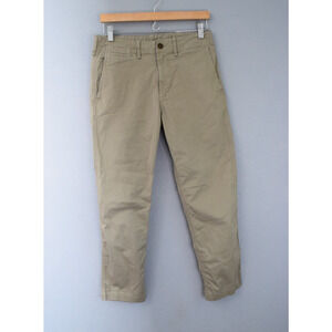 Buck Mason Pants Mens 28x29 Olive Green Twill Button Fly